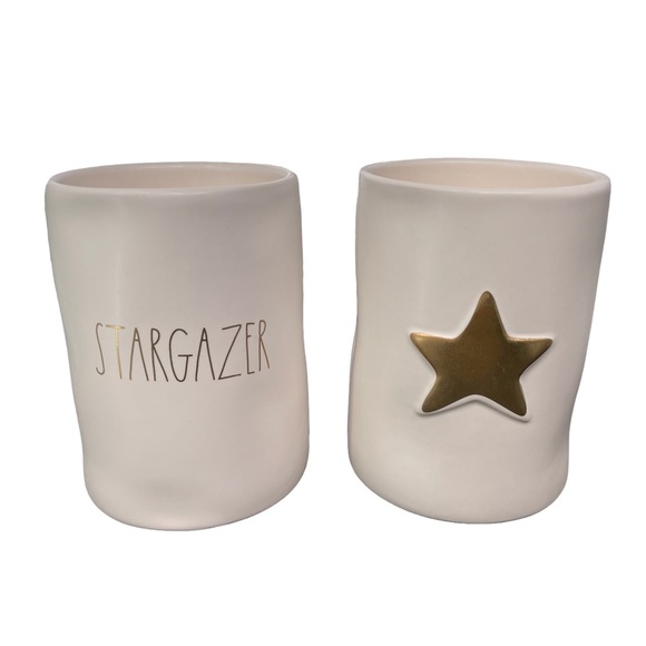 Rae Dunn Scented Candles 2 Stargazer Midnight Orchid gold star ceramic jar - Picture 2 of 9